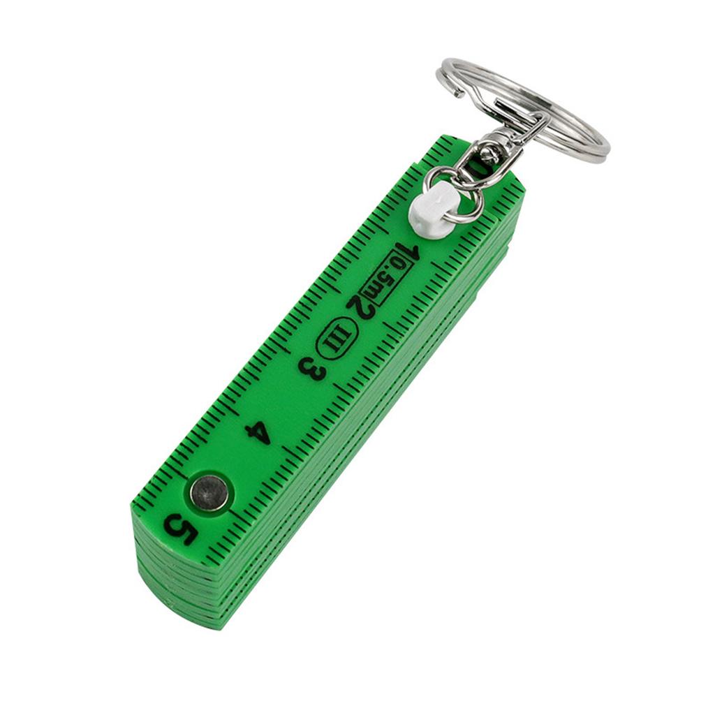 Portable 0.5M Plastic Folding Ruler ABS Construction Double Side Scale for Precise Measurement In Crafts Design