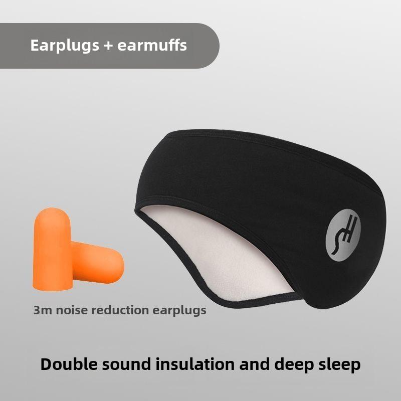 Xiaomi 1 adjustable comfortable sleep mask with noise cancelling earplugs, soft black eye mask suitable for all skin types