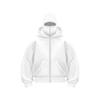 Unisex Zip Up Hooded Jacket Warm Balaclava Hoodie Casual Loose Street Wear with Face Mask for Autumn Winter Outdoor Sports