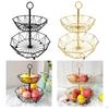 Elegant Iron Fruit Storage Basket for Kitchen and Dining Room Organization