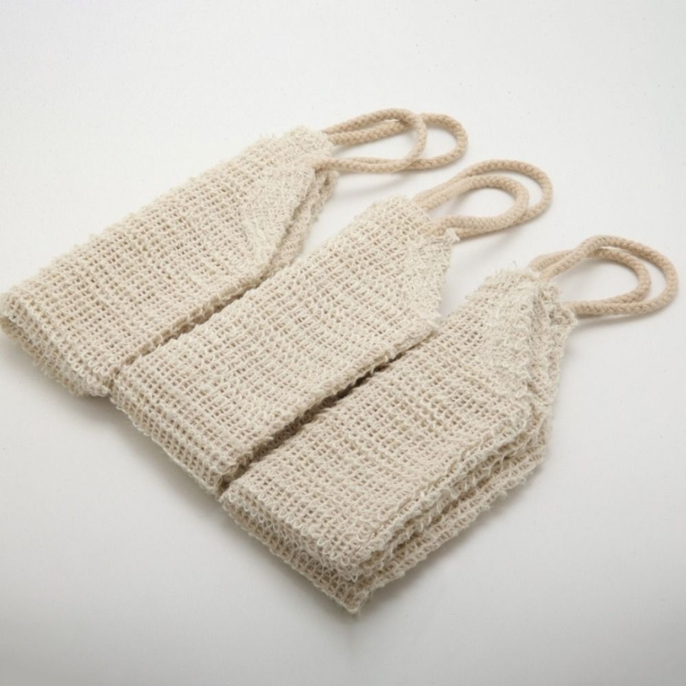 Japanese Style Natural Sisal Bath Towel Double-sided Rapid Foaming Exfoliating Towel Lengthened Back Scrubber Towel Bathroom