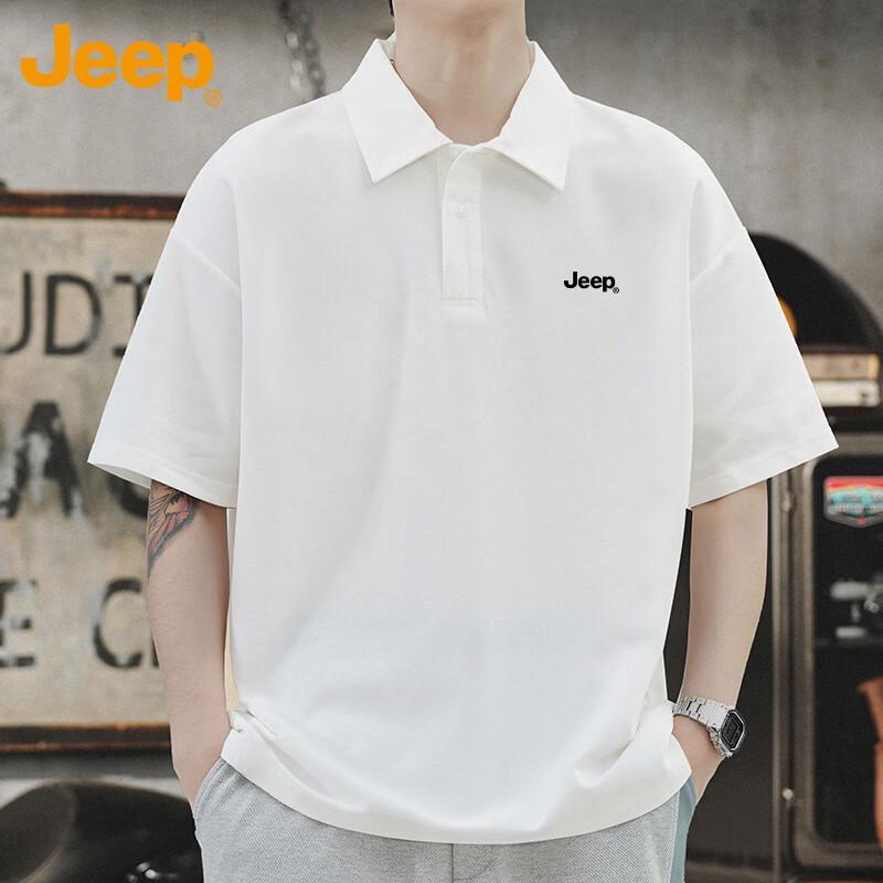 JEEP Men s Summer Heavyweight Polo Shirt L