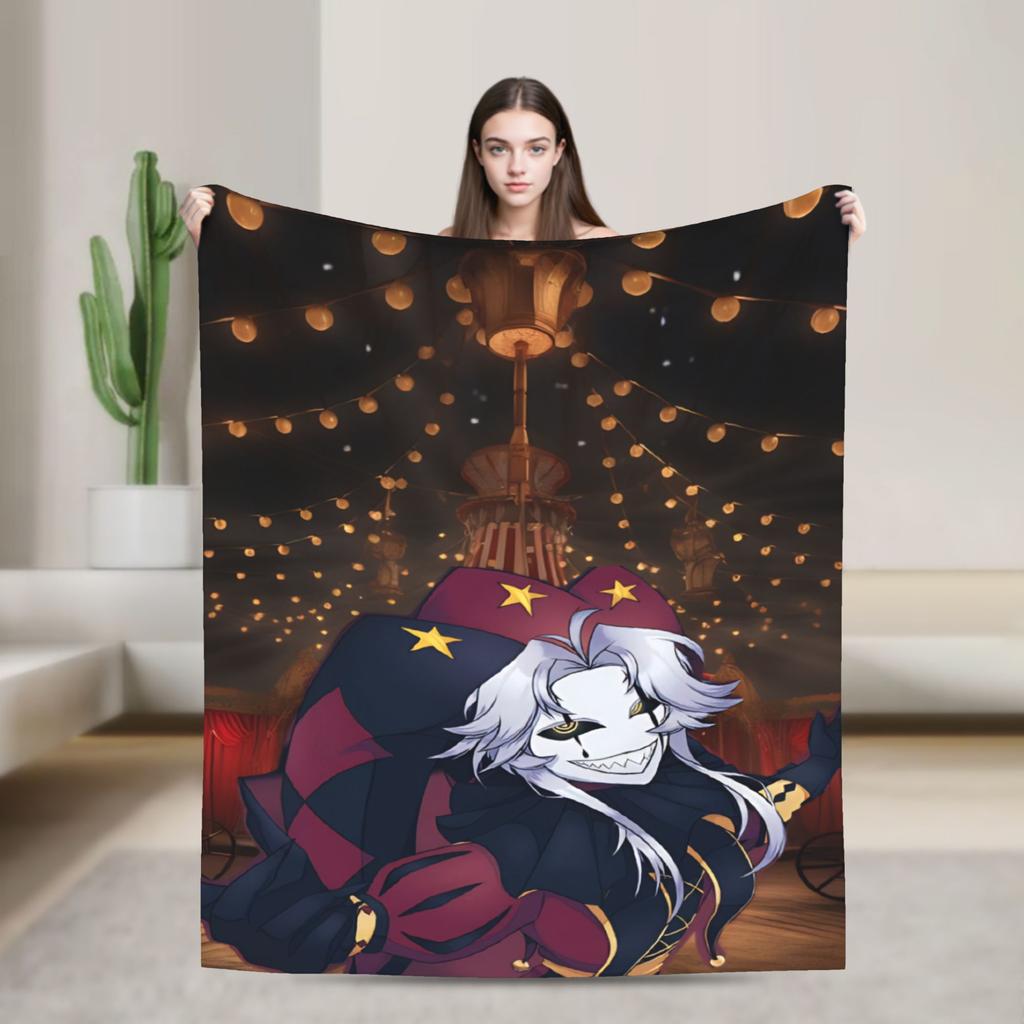 Pierrots The Freak Circus Blanket Flannel Relax Ultra-Soft Throw Blanket for Bed Rug Piece