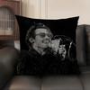 Singer HHarry Music Cushion Cover Natural Linen Organic Fabric DoubleSided Printing Sofa Home Decor Gift Pillow Case