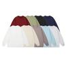 Unisex Solid Color Round Neck Long Sleeve Hoodie - Sporty Casual Pullover for Autumn/Winter