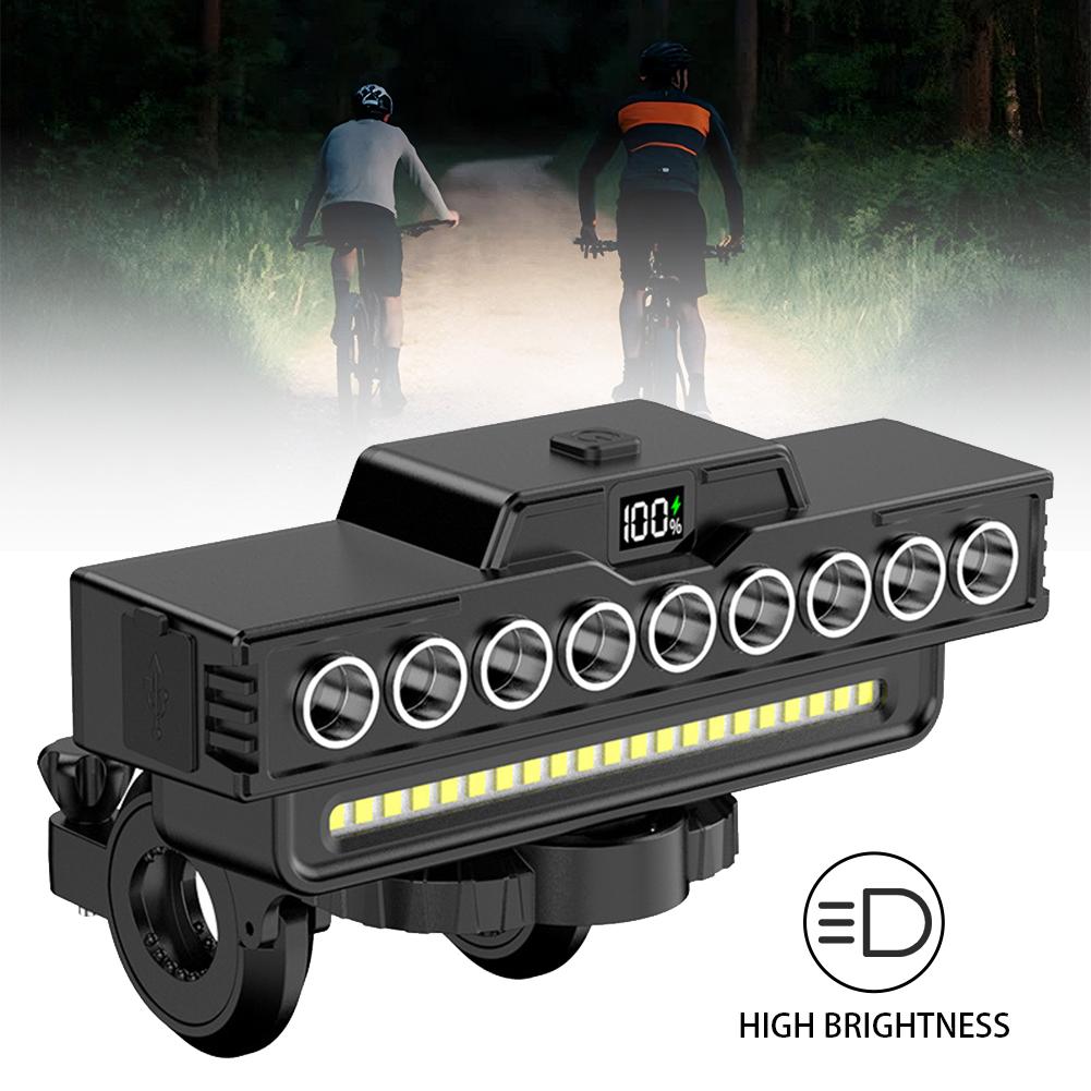 Bicycle Light Front Lamp USB Rechargeable MTB Mountain Bicycle Lamp 1600LM Bike Headlight Flashlight Cycling Scooter Tail Light