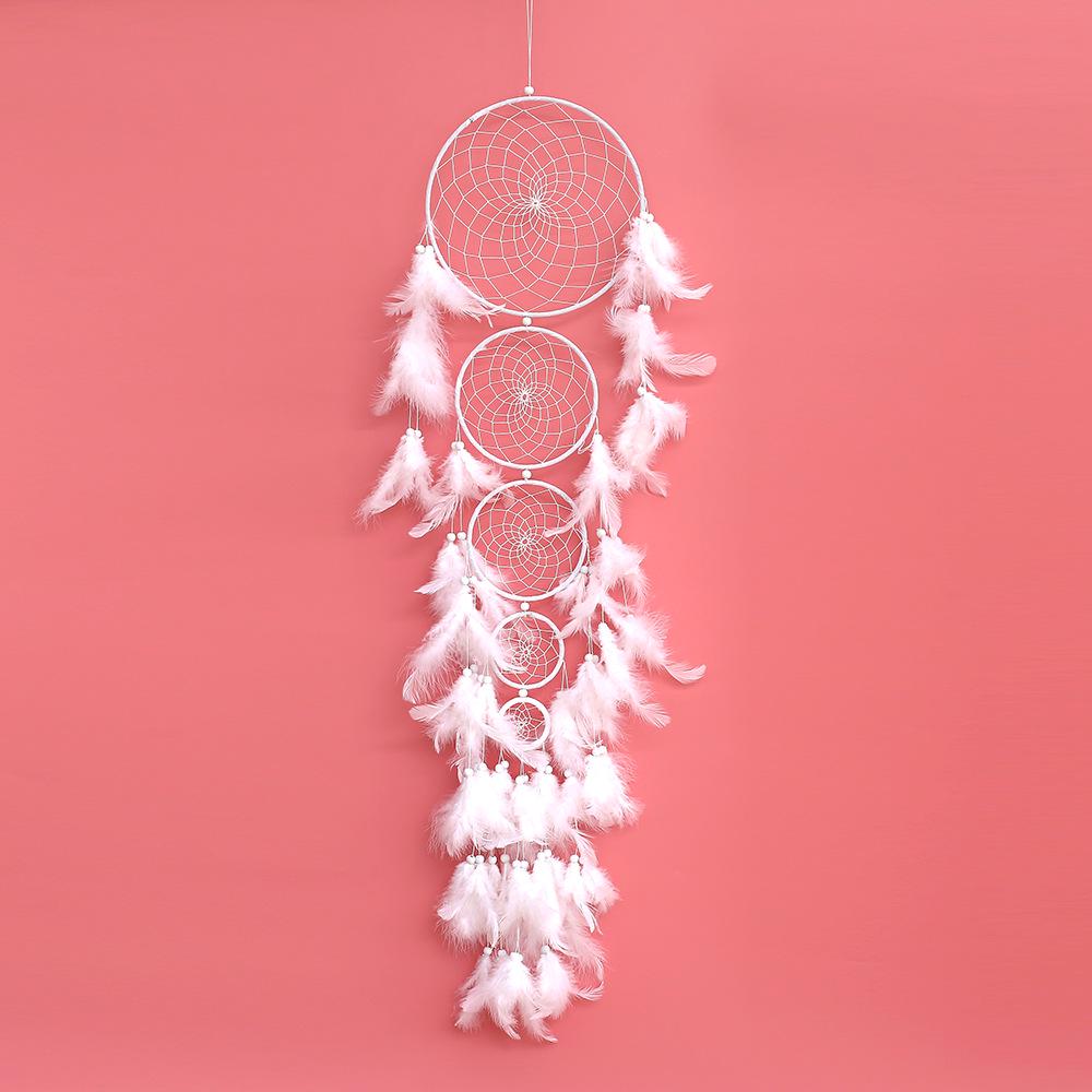 Handmade Feather Dream Catcher: Elegant Home Decoration & Unique Birthday Gift