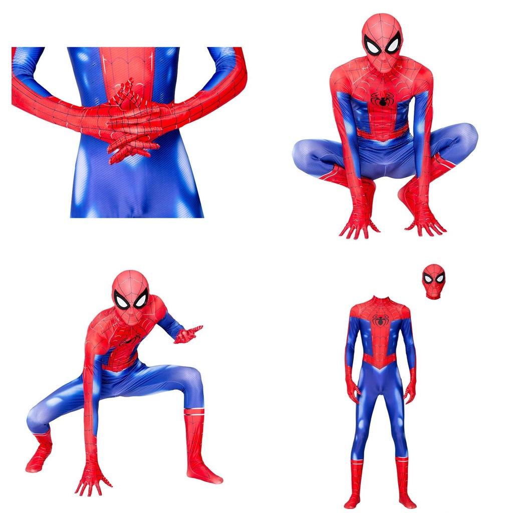 Spider-man Peter Parker Cosplay Costume Bodysuit Jumpsuit For Adults And Kids