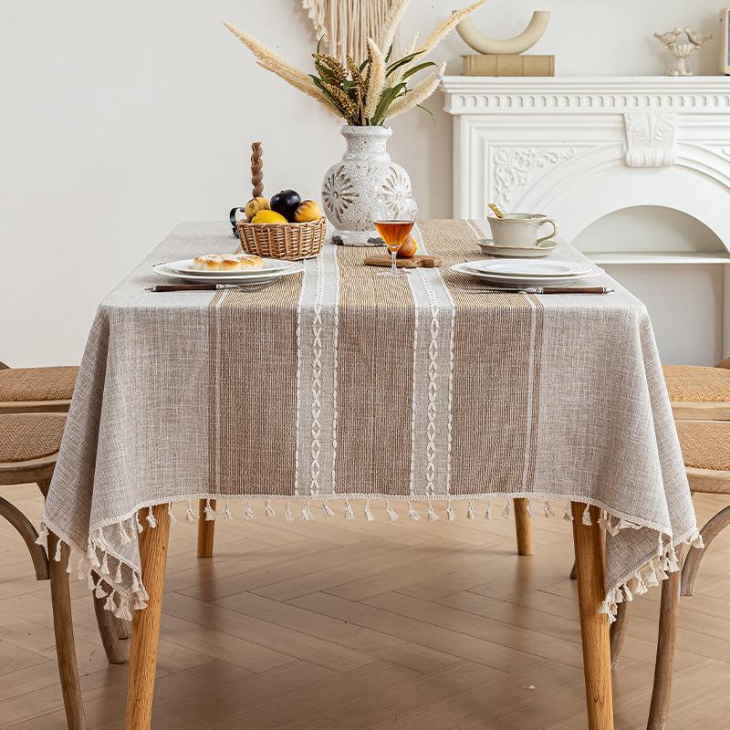 Japanese Style Luxurious And High-End Tablecloth Rectangular Waterproof Dining Table And Coffee Table Tablecloth Cover Cloth