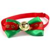 Pet Christmas Bowtie Collar Pet Neck Bows With Bell Pet Collars Accessories For Small Medium Dog Cat