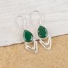 Green Onyx Faceted Earrings, 925 Solid Sterling Silver Gemstone Jewelry, Handmade Earrings, For Thanksgiving