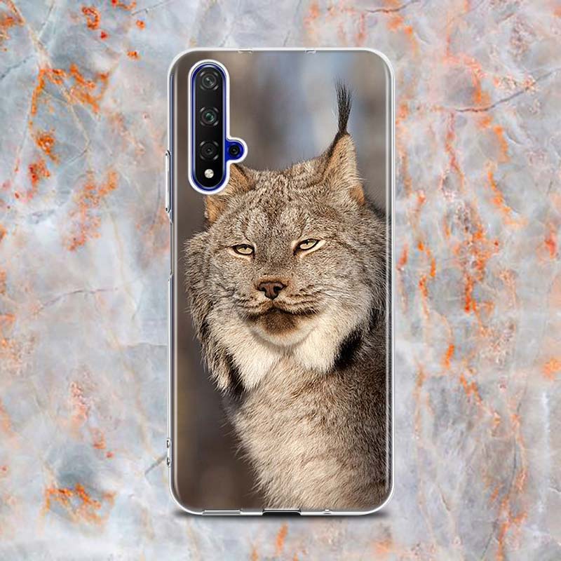 Cute Canada Lynx Silicone Cover For Honor 20 20S 20E 8 8A Prime 8X MAX 8C 8S 7A 7C 7S Pro Phone Case