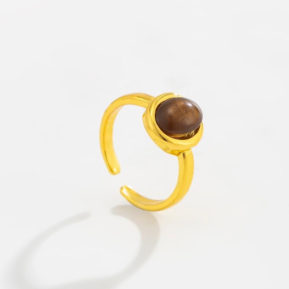 Geometric Zircon Toe Rings Gold Color Open Foot Ring Vintage Adjustable Toe Rings Jewelry 1pc-Gold