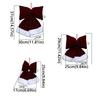 Soft Christmas Tree Bowknot Wine Red Bowknot Hanging Ornament  Home Decoration