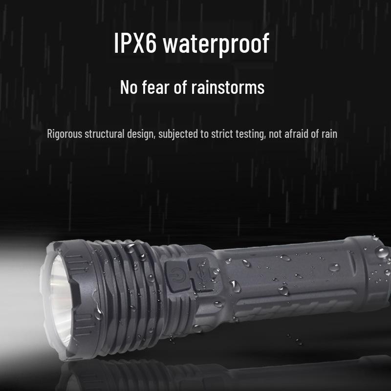 Ultra Bright Rechargeable Multi-functional Flashlight – Strong Light, Long Battery Life, Compact Design for Outdoor Use