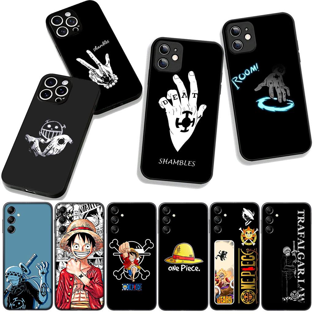 for Samsung Galaxy S25 S24 S22 S23 FE Ultra Plus A56 A05 A06 A15 A16 A55 S7 Edge Phone Case One Trafalgar Water Pieces Luffy Law