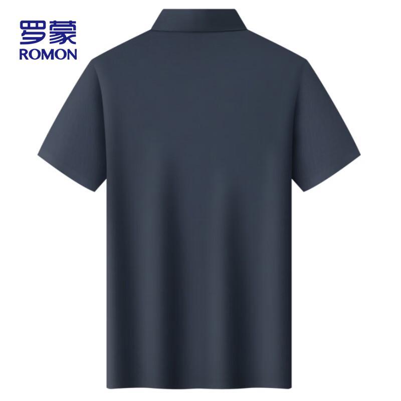 ROMON Men's Polo Neck Ice Silk Quick Dry Short Sleeve T-Shirt