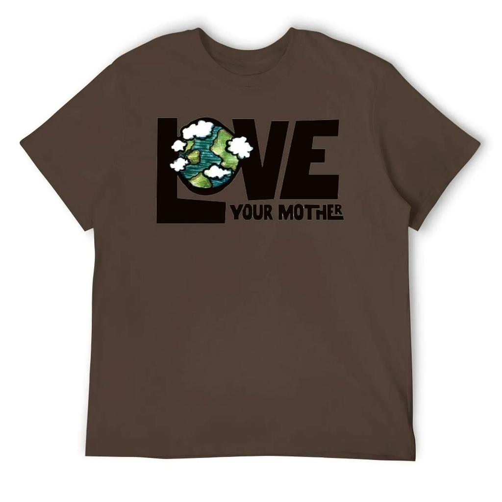 Mother's Day Love Your Mother Earth Men's Triblend Fresh T-shirt Sport T-shirts Hipster Sarcastic Fitness Eur Size