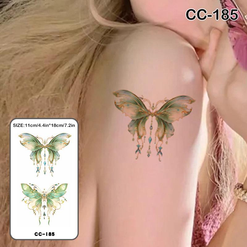 

1/5 Sheets Waterproof Cartoon Tattoo Stickers Cute Colorful Butterfly Tattoo Stickers Cute Temporary Tattoos