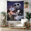 Jack Skellington Vintage Tapestry Nordic Minimal Made For Living Room Balcony Studio Wall All Season Exotic Pattern Gift For Friends Family