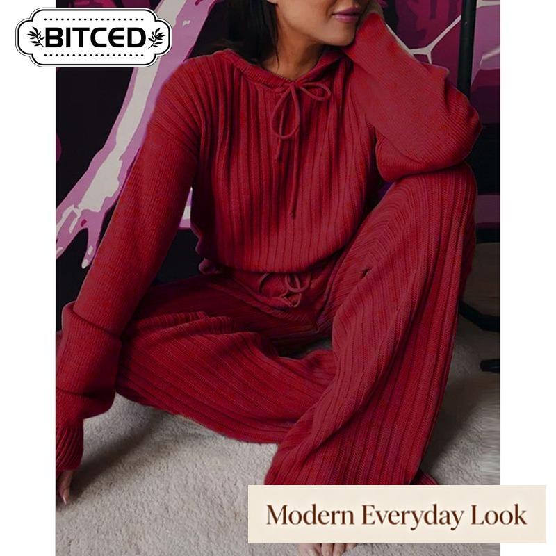 BITCED Women's Fashion Casual Long Sleeve Pants Suits