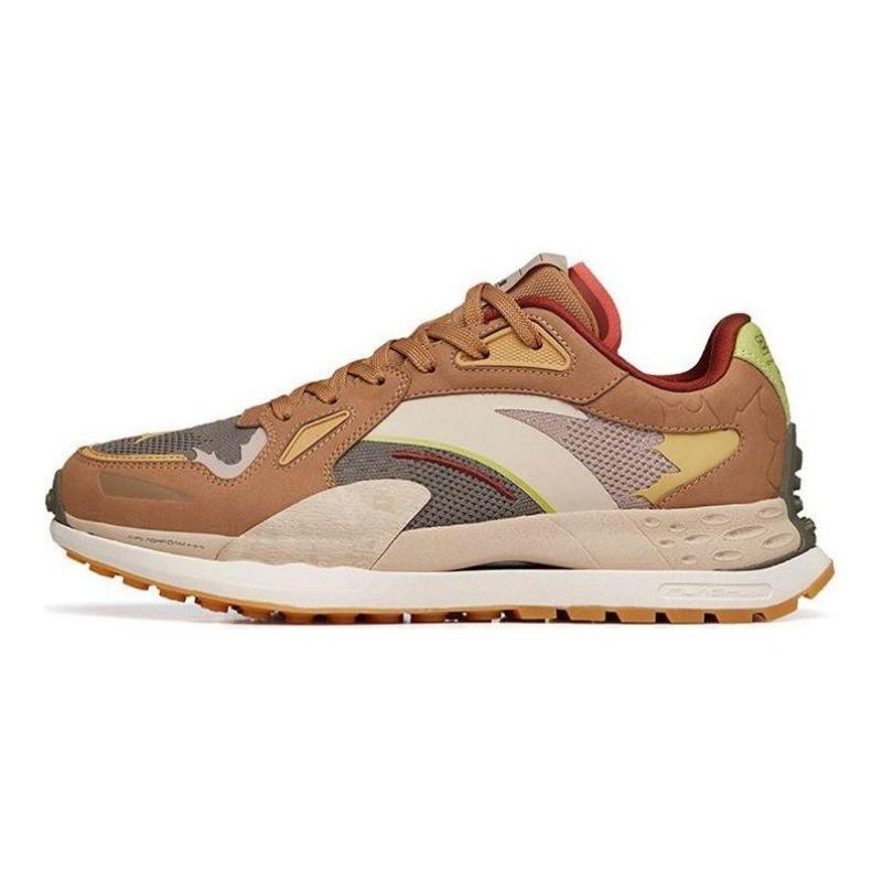 Anta Men s Star 202 TD Retro Casual Shanghai Limited Platanus Low-top Running Shoes Brown/Green/Gray 112235560A-2 40.5