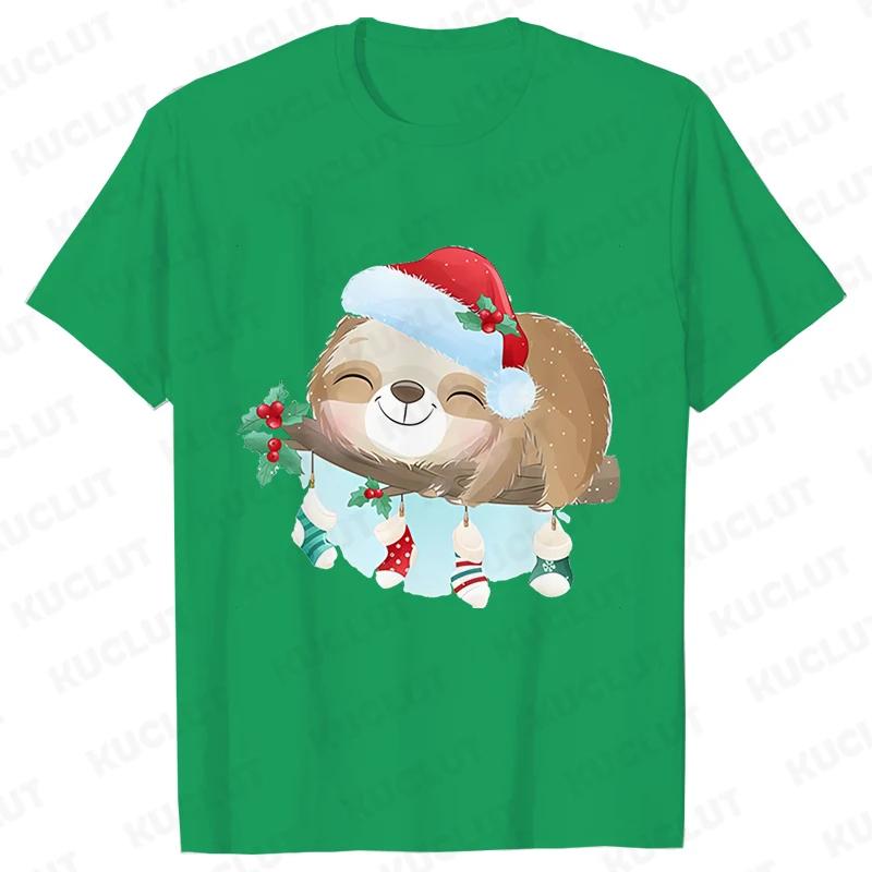 Módní lenochod tričko s krátkým rukávem Y2k trička pro ženy vtipná vánoční světýlka trička dámské halenky korejský ležérní streetwear