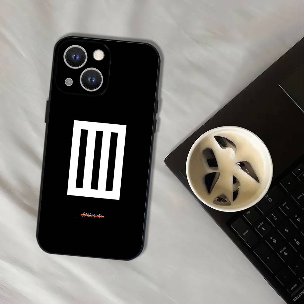 P-ParamoreS Band Black Soft Cover Phone Case For iPhone 17,16,15,14,13,12,11,Pro,XS,Max,XR,Plus,E,SE4,Mini