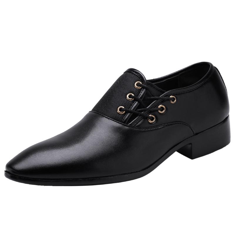 

Spring and Autumn non-slip flat casual plus-size loafers men s business casual banquet dress fashion designer leather shoes 38