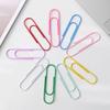 100mm Extra Velké Kancelářské Svorky v Barvě Macarons, Plastem Potažené, 10cm Ohýbaný Design