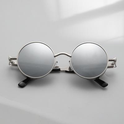 Steampunk Metal Round Sunglasses for Men Retro Vintage Style Sun Glasses Fashion Accessory
