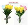 5pcs/15pcs Warm Light LED Artificial Flowers Real Touch Tulip Lamp Tulip Night Light  Photo Prop