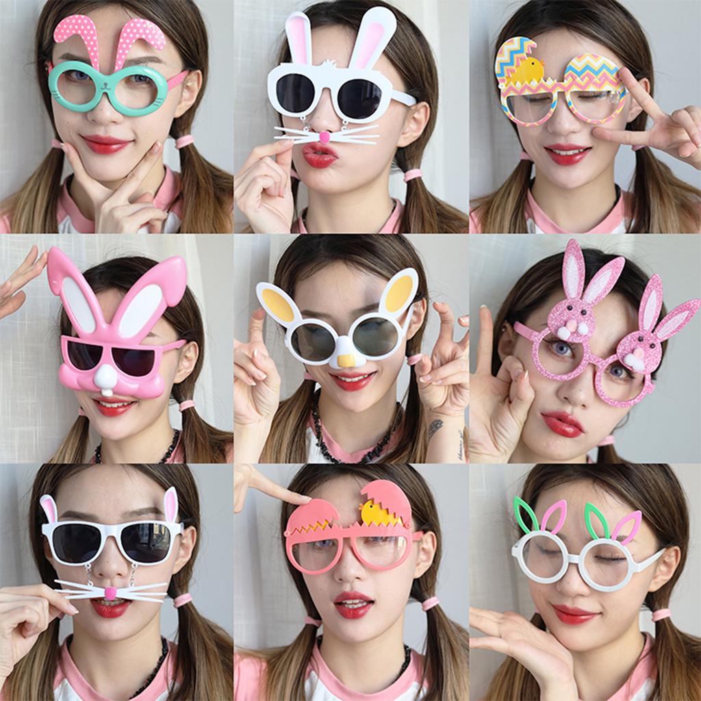 Costume Glasses Easter Egg Eyeglasses Frame Easter Party Photo Props Pretend Eyewear Fun Party Eyewear Cosplay