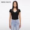 MISS SIXTY Women's Faux Two-Piece Slim Fit T-Shirt
