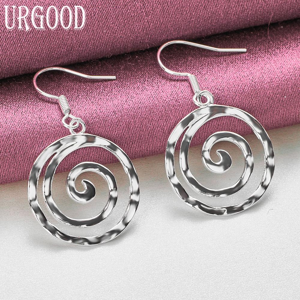 925 Sterling Silver Thread Drop Earrings Wedding Jewelry