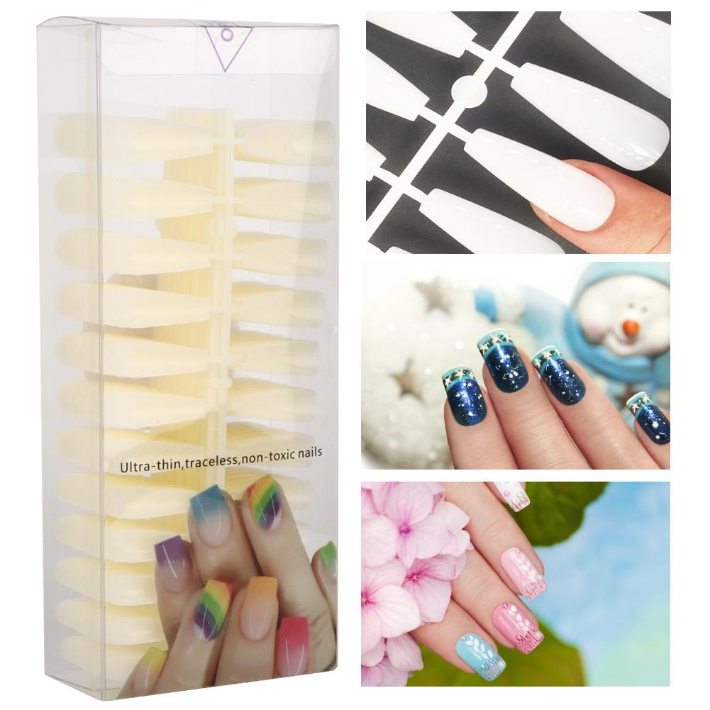 500pcs Fake Nail Tips Artificial Full Cover Manicure False Nail Tips Nail Art Accessory