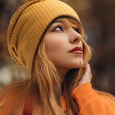 Women's Autumn/Winter Knitted Brimless Pullover Hat - Casual Baotou Style