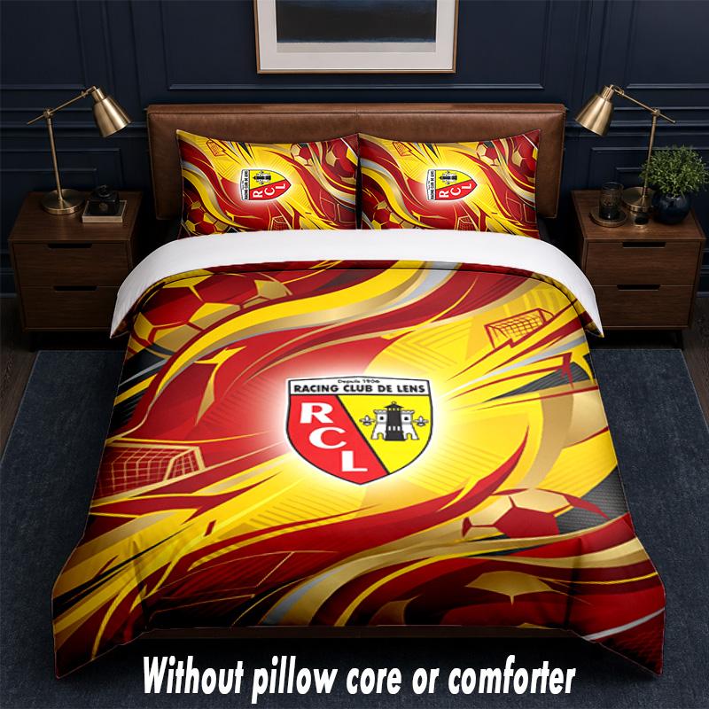 Lens FC Design Bed Bedding Set 1 Duvet Cover + 2 Pillowcases Soft Breathable Household Bed Linens