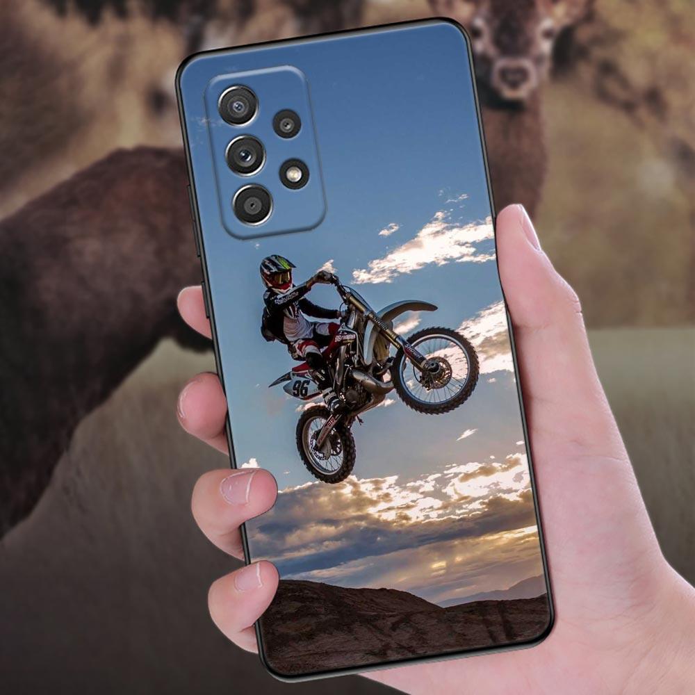 Motorbike Moto Cross Dirtbikes Phone Case For Samsung Galaxy A57 A56 A37 A55 A36 A26 A54 A52 A35 A34 A25 A17 A16 A15 A07 Cover