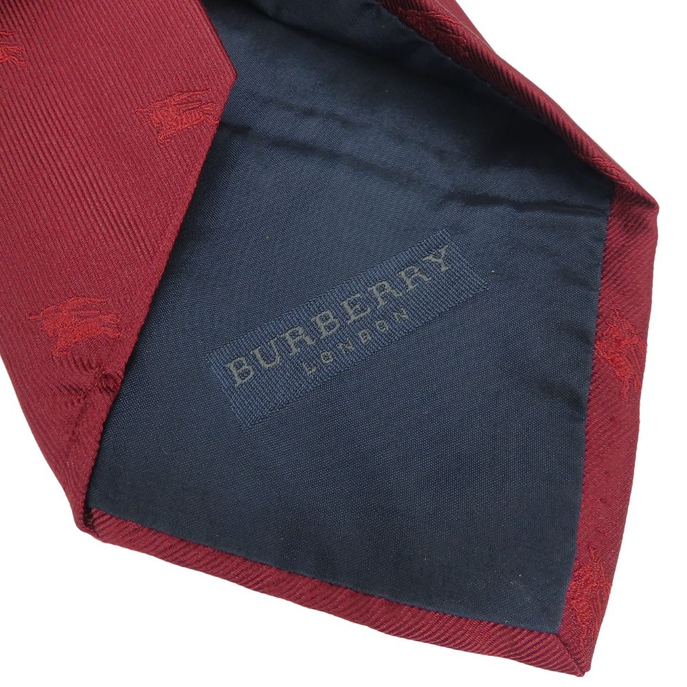 Used BURBERRY tie silk Red suit