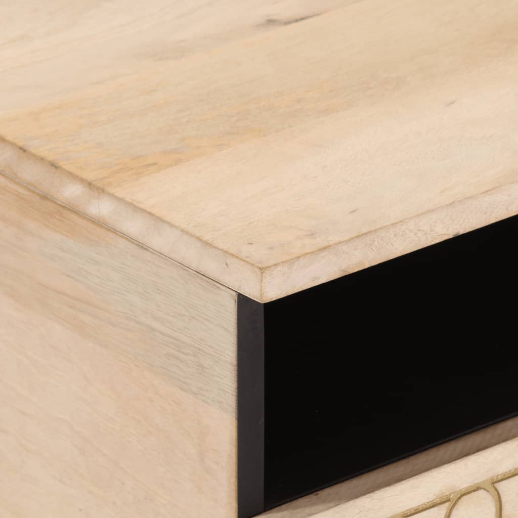  Coffee Table, 80x54x40 Cm, Solid Mango Wood