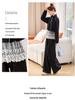 2025 Spring Fashion Lace-Trim Jacket & Wide-Leg Pants Set RX9210