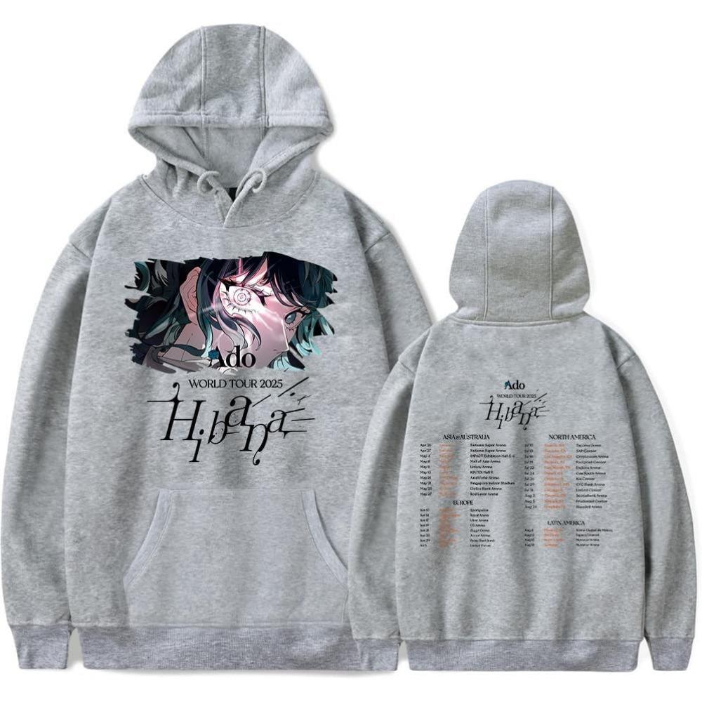 ADO Hibana World Tour 2025 Hoodie for Men/Women Merch Unisex Winter Long Sleeve Sweatshirt Pullover Hooded Streetwear