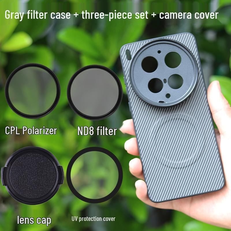Compatible with Vivo X300 Ultra: Magnetic Phone Photography Kit with CPL Polarizing Filter 67mm and Threaded Lens Ring