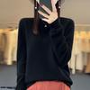 Sweater Women O-neck Cashmere Knitwear Female Pullover Autumn Winter Casual Tops Solid Color Soft Clothing