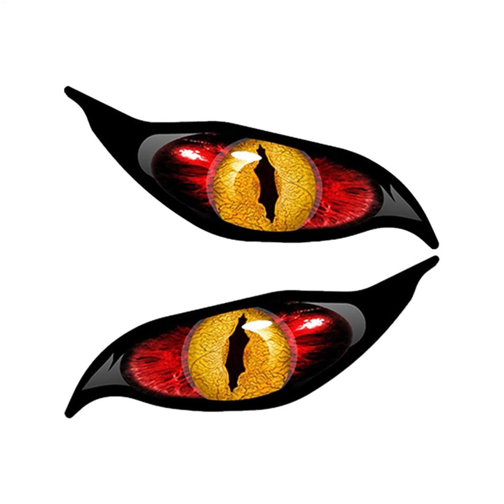 Naklejka na oko samochodu, straszna naklejka odblaskowa na oko, nakładka na lusterko z 2 strasznymi oczami