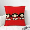 Comic Mafalda Cushion Cover Natural Linen Pillowcase Set AllinOne Decor for Sofa Bedroom  Chair