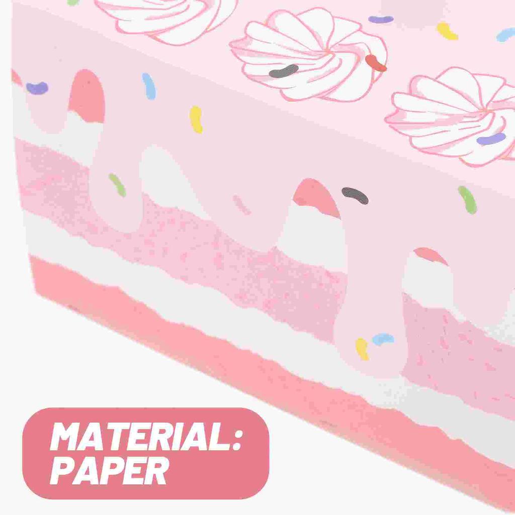 10 Pcs Triangular Cake Shape Birthday Party Creative Gift Box Favor Boxes Kraft Paper Case Bride Candy Holder