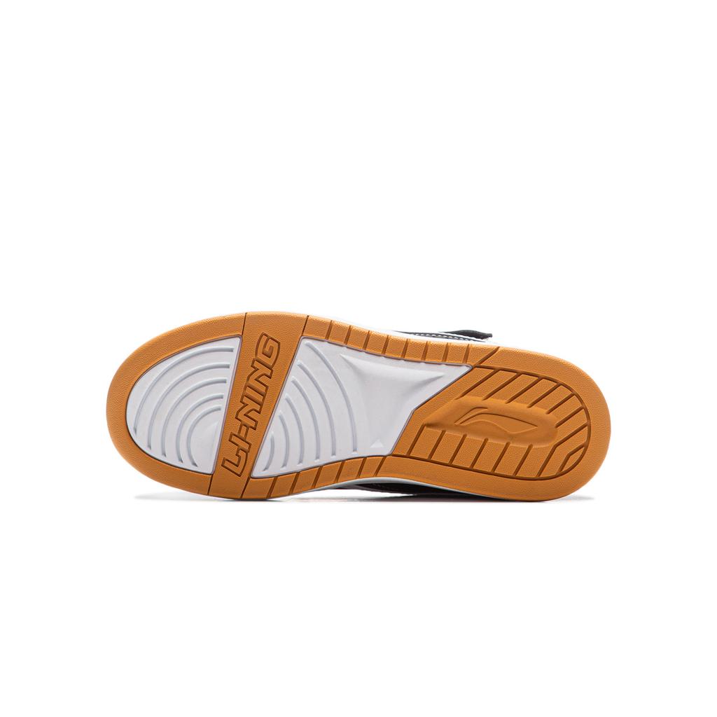 Li Ning Kids Sports Lifestyle Series Synthetic Leather Trendy Non-Slip Shock Absorbing Warm High-Top Kids Sneakers Men Sneakers YKCU216-7