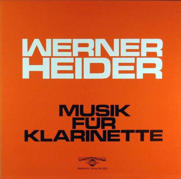 

LP Record WERNER HEIDER - Musik Für Klarinette SM552 Colosseum Germany Classical Used